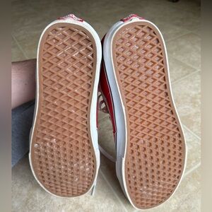 Red Vans Sk8-Hi Tops